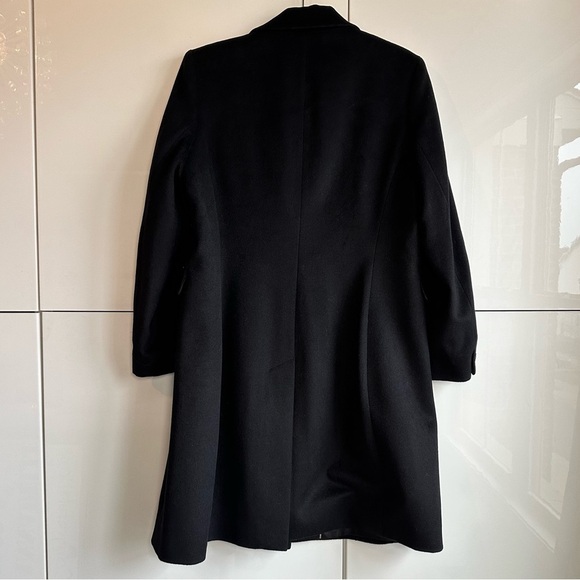 Forecaster of Boston Wool Long Coat Black 3 Button Dressy Formal Size 14 Warm - Picture 5 of 9